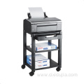 Height adjustable mobile printer cart